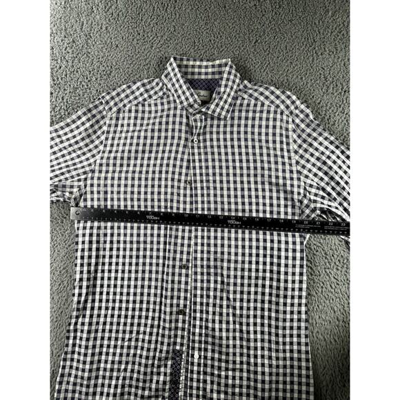 Robert Graham Shirt Men 41 16 Button Up Checkered Long Sleeve - Picture 5 of 9